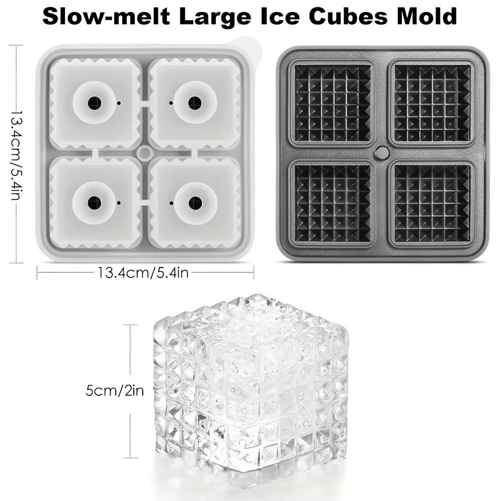 FrostBrick™ – XL Silicone Ice Cube Tray with Lid