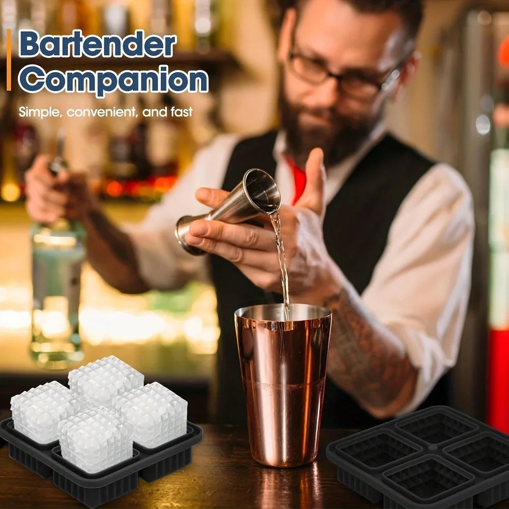 FrostBrick™ – XL Silicone Ice Cube Tray with Lid