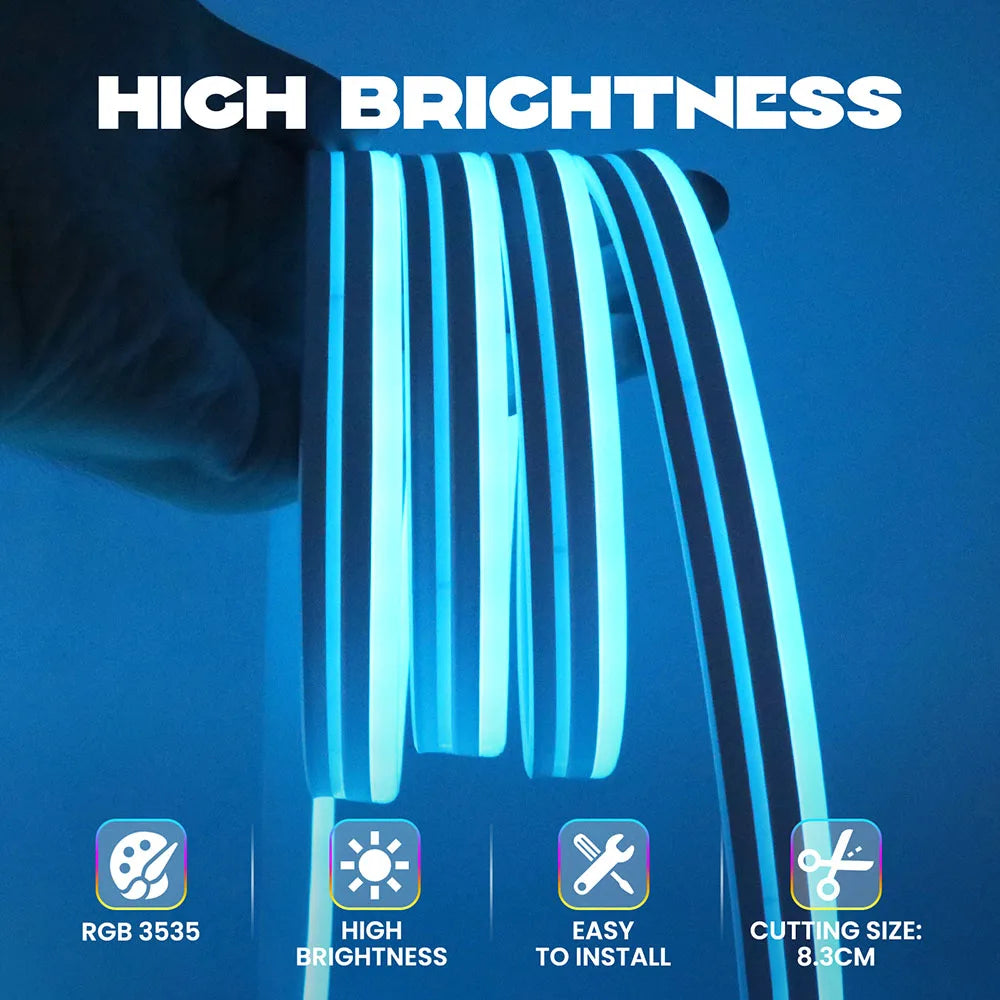 GlowTune™ Bluetooth LED Strip – Music Sync Neon Light, Waterproof