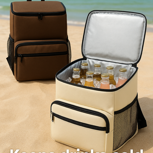 ChillTote™ 2-in-1 Beach Bag with Built-In Cooler — Waterproof, Lightweight, Large Capacity