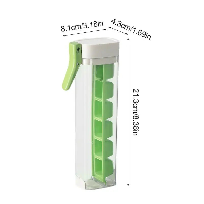 PushCube™ Press-to-Release Ice Tray – Effortless Cubes, Mess-Free Lid