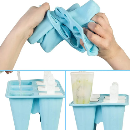 FrostyFun™ 10-Cavity Silicone Popsicle Mold – BPA-Free & Easy Release