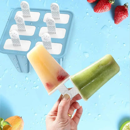 FrostyFun™ 10-Cavity Silicone Popsicle Mold – BPA-Free & Easy Release