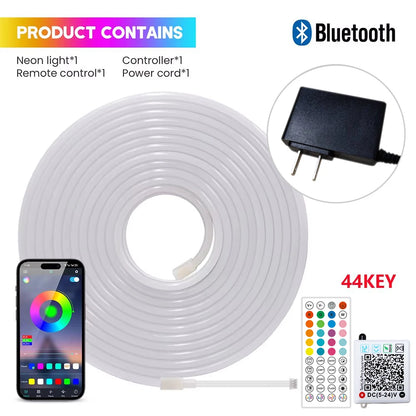 GlowTune™ Bluetooth LED Strip – Music Sync Neon Light, Waterproof
