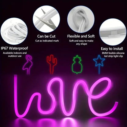 GlowTune™ Bluetooth LED Strip – Music Sync Neon Light, Waterproof