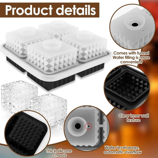 FrostBrick™ – XL Silicone Ice Cube Tray with Lid