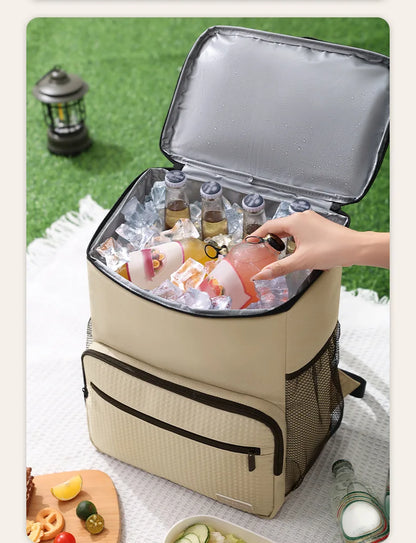 ChillTote™ 2-in-1 Beach Bag with Built-In Cooler — Waterproof, Lightweight, Large Capacity
