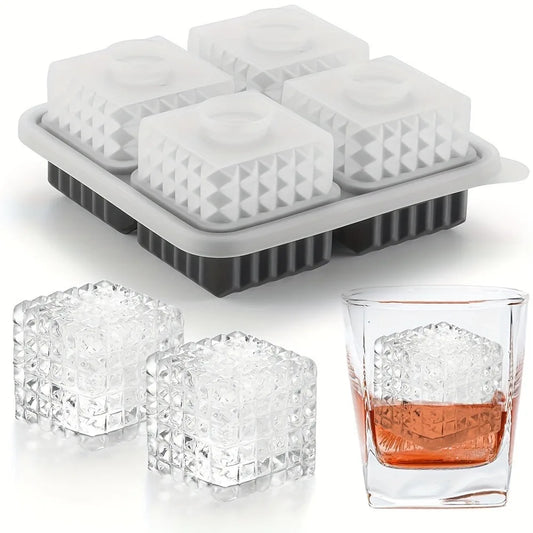 FrostBrick™ – XL Silicone Ice Cube Tray with Lid