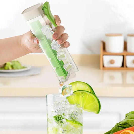 PushCube™ Press-to-Release Ice Tray – Effortless Cubes, Mess-Free Lid