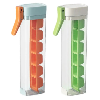 PushCube™ Press-to-Release Ice Tray – Effortless Cubes, Mess-Free Lid