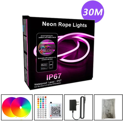 GlowTune™ Bluetooth LED Strip – Music Sync Neon Light, Waterproof