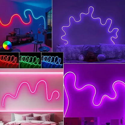 GlowTune™ Bluetooth LED Strip – Music Sync Neon Light, Waterproof