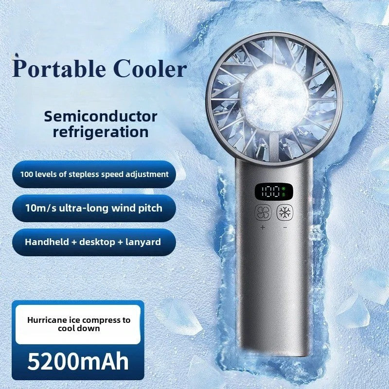 BreezyFlow™ 8000mAh Neck Fan – Hands-Free, Bladeless, Rechargeable Cooling